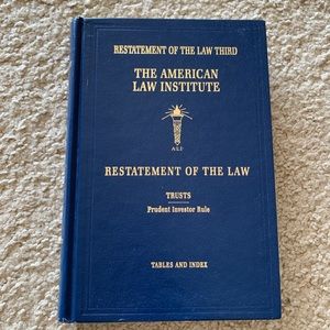 "Restatement of the Law. Trusts" book